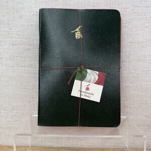 NEW Bieffe Handmade Journal Notebook Made in ITALY 3 Pack Green Leather New